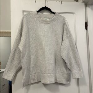 Aerie Light Gray Knit Pullover